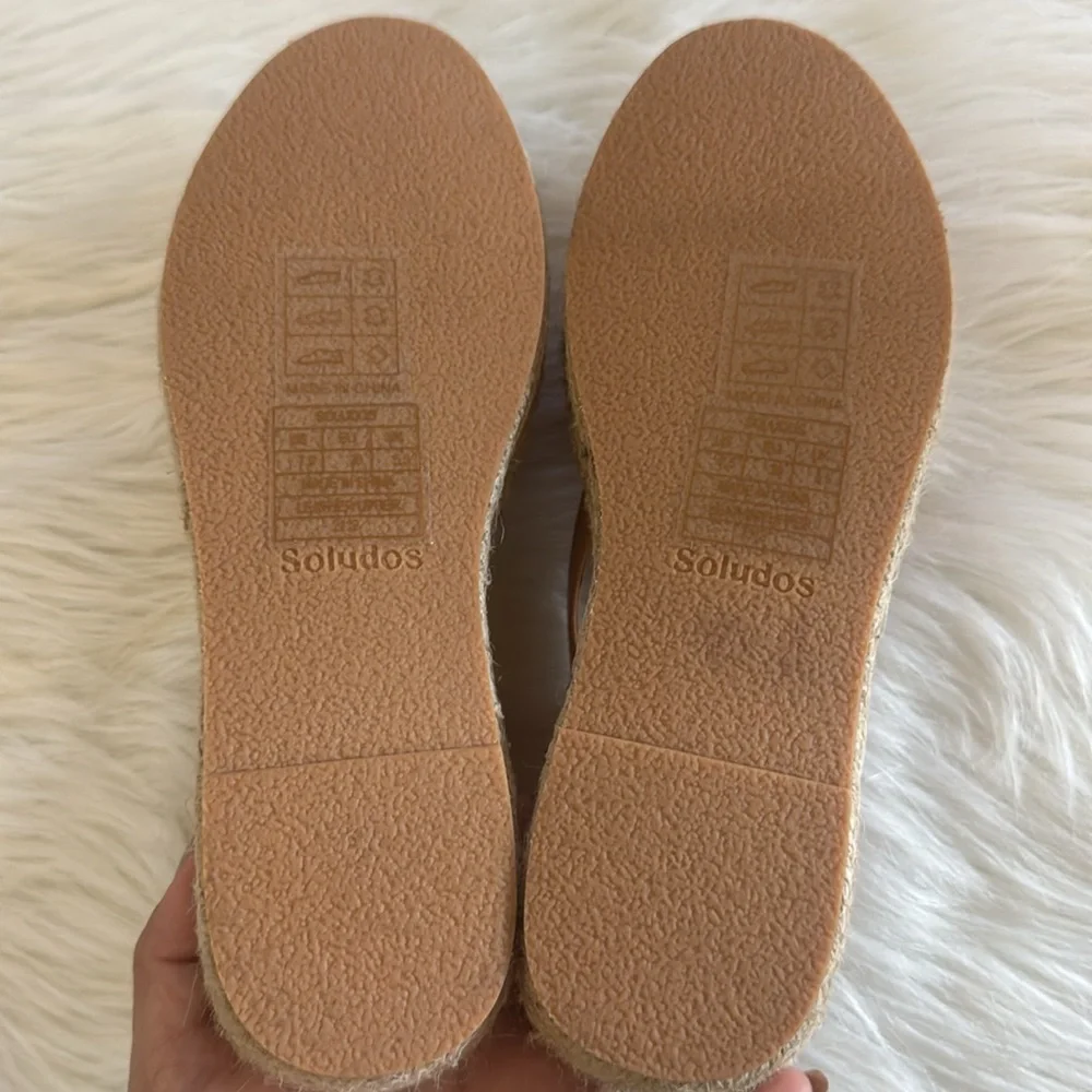 Soludos Sanibel Fisherman Leather Espadrille Sandals Sahara Pink Size 7.5 - Picture 14 of 16